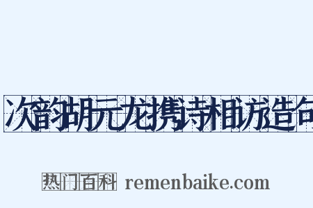 次韵胡元龙携诗相访造句是什么意思的图片